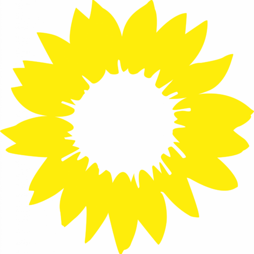 Das Logo von BÜNDNIS 90/DIE GRÜNEN - die Sonnenblume